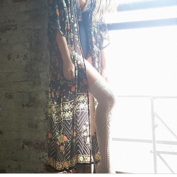 Free People Other - Free People One Bauhaus Garden Duster Kimono